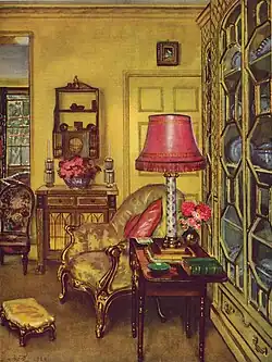 A Yellow Room, Mr Barnard Richardson's House, Colour and Interior Decoration, Country Life, 1926