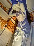 Sculptures inside the theatre