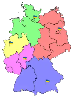 Territories of electoral precincts of Ukraine in Germany