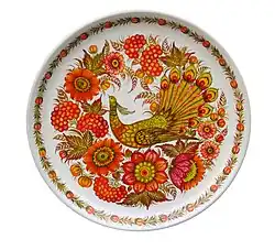 A painted plate