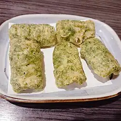 Fried with nori flakes