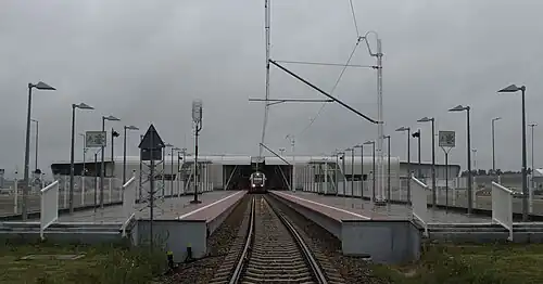 Platforms at the train station