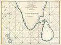 1775 maritime map or nautical chart of southern India and Ceylon by Jean-Baptiste d'Après de Mannevillette.