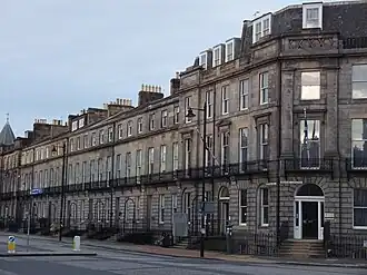 47-61 (Odd Numbers) Melville Street, 33 Manor Place, Including Railings And Arched Lamp Holders