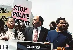In the middle, Martin Luther King III