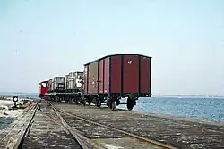 Goods train on the Wangerooge Island Railway