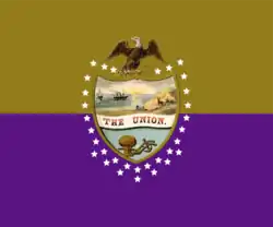Digital reconstruction of the flag carried by the 3rd Oregon Infantry Regiment, 1916