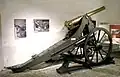 8.4 cm Positionskanone 1887 L 25 with steel bronze barrel in Waadtländisches Militärmuseum Morges
