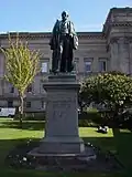 Statue of Alexander Balfour, by Albert Bruce-Joy, plinth designed by Alfred Waterhouse (1889; Grade II)