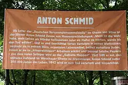 Sign at a memorial event in Austria in 2011