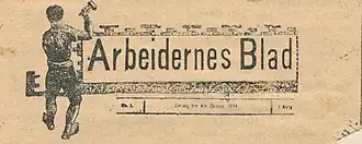 Arbeideneres blad nameplate