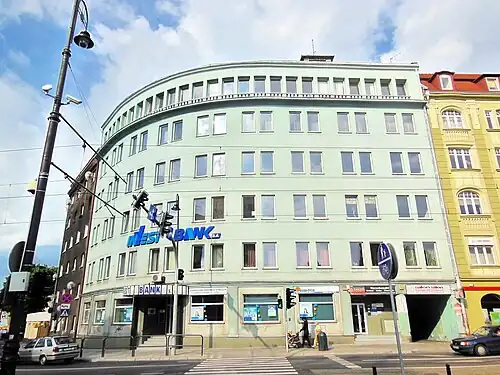 Corner on Dworcowa and Krolowej Jadwigi Street