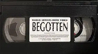 Topside of a VHS tape