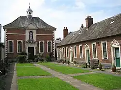 Berkeley's Hospital: Almshouses with Gate lodges, Piers and Gates