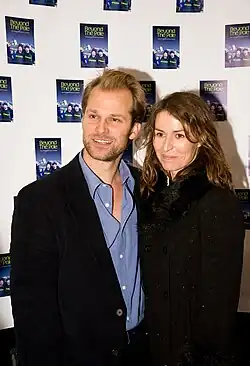 Williams with Helen Baxendale at Beyond the Pole premiere