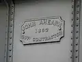 Inscription on underbridge: "John Ahearn 1892 Govt. Contractor"