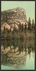 Watkins reflected in Mirror Lake, early 1900s