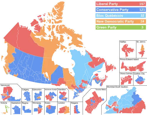 Results by riding