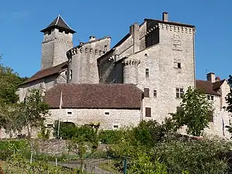 The château in Salvagnac-Cajarc