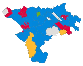 2019 results map