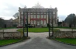 Chilton House including forecourt walls, gates, railings and pavilions (Clock Tower)