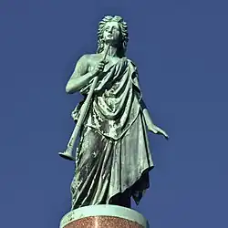 Angel of the Resurrection atop Colt family monument, sculpted by Randolph Rogers (1864)[17]