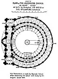 Plan of the Ascension Church on Mount Olivet (Byzantine Church as built by Modestus A.D. 640–50)