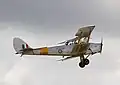 A biplane in flight