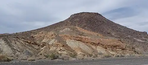 Volcanic outcrops in the Ubehebe Craters