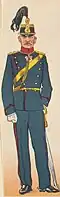 Officer uniform for the Artillery