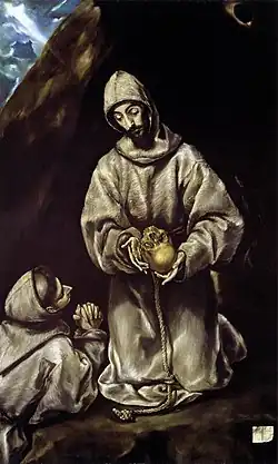 El Greco, St. Francis and Brother Leo Meditating on Death,  1600–1605