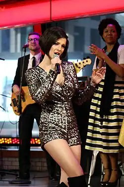 Erin Bowman performing on Good Morning America in 2017