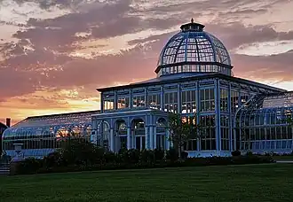 Evening View of the Conservatory