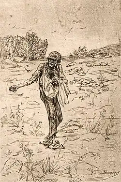 Parable of the Sower (no date) heliogravure, drypoint (16.3 x 11.4 cm) Michael C. Carlos Museum, Emory University, Atlanta