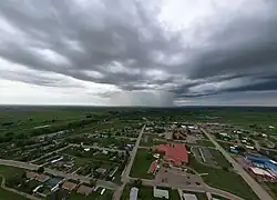 Thunderstorms are common in the spring and summer.