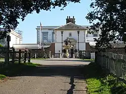 Courtyard with Terms, Balustrade and Fountain West Side of Buxted Park