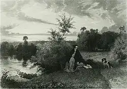 An early lithograph by Français