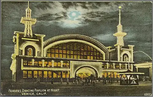 Fraser's Dancing Pavilion at night