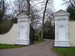 Gate Piers and Gates approximately 350 Metres North West of Rockbeare Manor