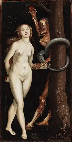 Hans Baldung, Eve, the Serpent, and Death,  1510–1515