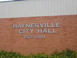 City Hall in Haynesville