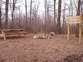The cairn in the center marks the highpoint.