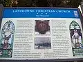 Lansdowne Christian Church-Historic Marker, December 2009