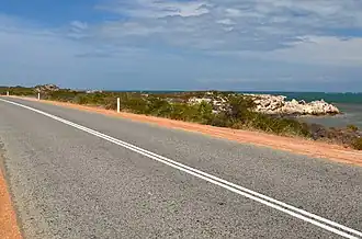 View south towards Leeman, 2014.