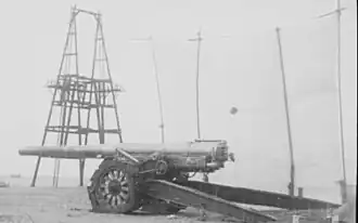 Early prototype during a test firing in 1924