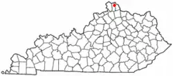 Location of Latonia Lakes, Kentucky