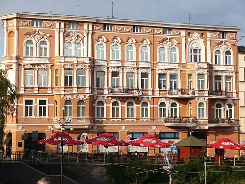 Facade onto Brda river