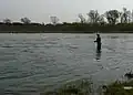 Fishing on the Laborec river near Petrovce
