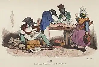 No. 43: Voulez-vous déjeuner avec nous, la mére Pilon? (Would you like to have lunch with us, mother Pilon?).