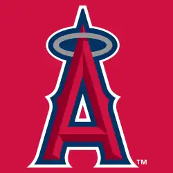 The cap insignia of the Anaheim Angels during their 2003 campaign